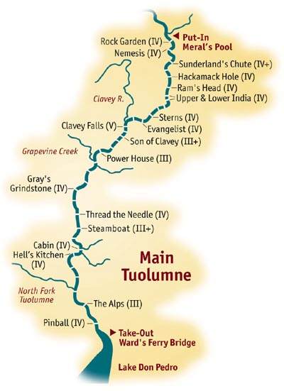 Tuolumne River Map
